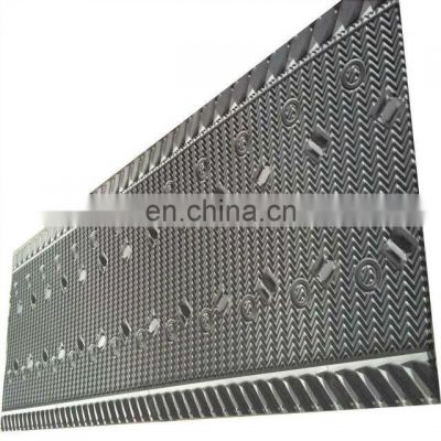 ML width 1220mm length 2980mm thickness 0.38mm MX75 PVC film fill with drift eliminator louvers cooling tower filler
