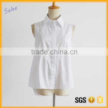 white simple design womens semi formal tops and blouses