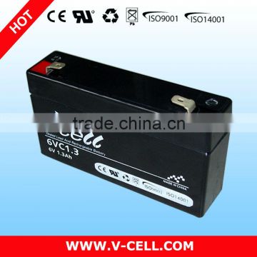 6V 1.3Ah stationary battery
