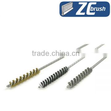 Coil brass round wire brushes