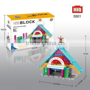 Longyeah 47 pcs plastic mini house toy preschool toys educational game
