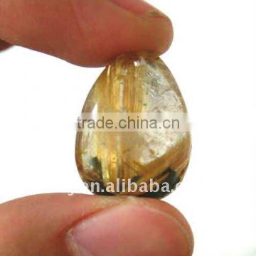 Natural Rock Elegant Rutilated Quartz Crystal Pendent