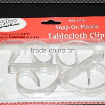Plastic Clear Tablecloth Clip