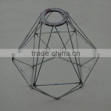 Manufacturer's industrial hanging lamp wire iron cage chandelier