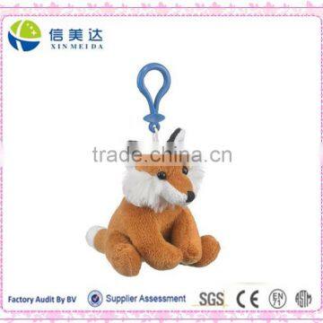 Fox Plush Red Fox Stuffed Animal Backpack Clip Toy Keychain