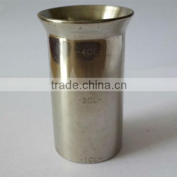 1CL-2/4CL stainless steel straight jigger, metal measuring cup