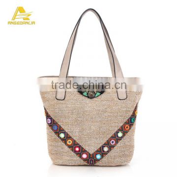 Ladies Fantasy Bags Ethnic/BOHO style jacquard fabric Women Tote Bag Ladies bags Manufacturers