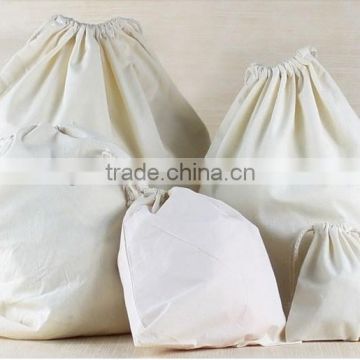 Cotton Blank Drawstring Packing Bag