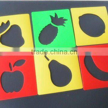 Customized Stencils with fruit design