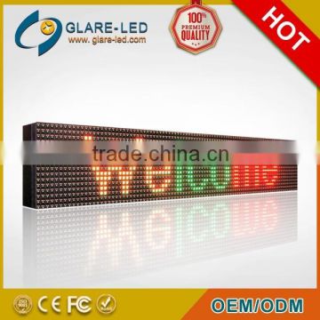 P16 dual color led running message screen