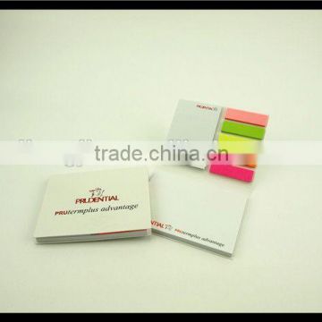 Customized eco hard-cover combined sticky notepad with pen,PET sticky