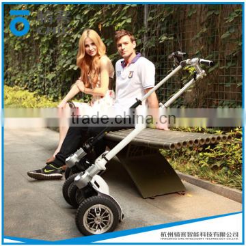 fashion 2 wheel electric balance scooter with the handrail