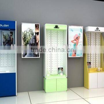 2015 aluminium and acrylic floor standing sunglasses display rack for sales