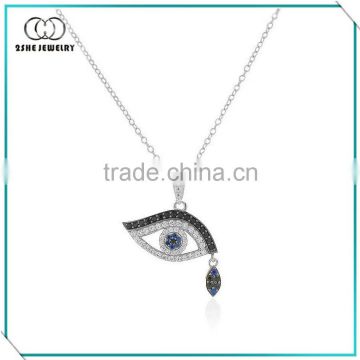 Wholesale 925 sterling silver evil eye necklace