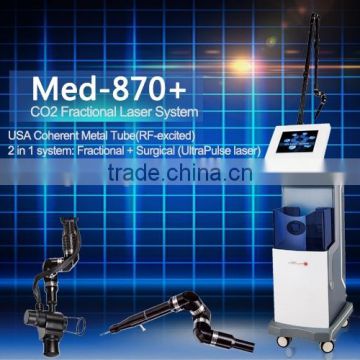 Med-870+ 2015 hot sell ablative fractional laser senile plaque removal USA Coherent metal tube