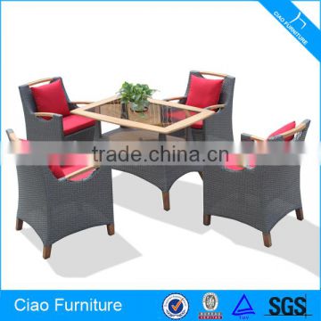 Modern Outdoor Furniture Rattan Dining Set Resturant Furniture For Sell
