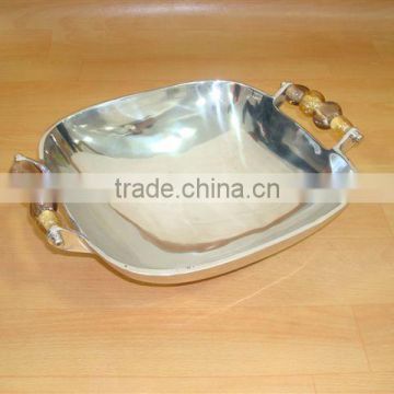 Metal Serving Trays,Aluminum Bowls With Handles,Fruit Platters,Serving Platters,Metal Bowls,Food Bowls,Table Decor