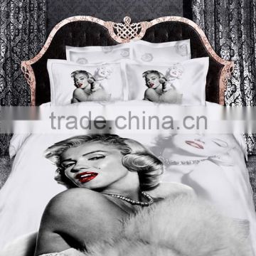 100% COTTON 3d Marilyn Monroe Bedding Sets Duvet Cover Sets Bed Linens