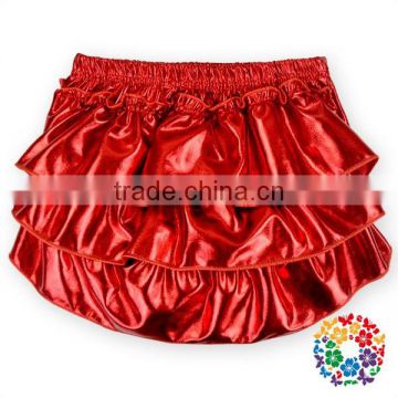 2015 Newborn Infant Baby Bling Sparkle Sequins Metallic Color Ruffle Shorts Cotton Pantie Christmas Red Baby Cotton Bloomers