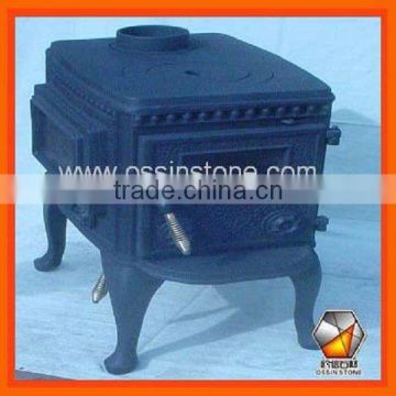 Solid fuel wood burning cast iron cooking stoves