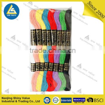 hot sale 100% Cotton embroidery floss /8 pieces superior quality
