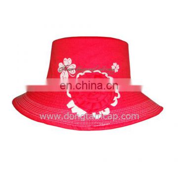 Best quality Fashion Bucket Hat For Woman with Red color