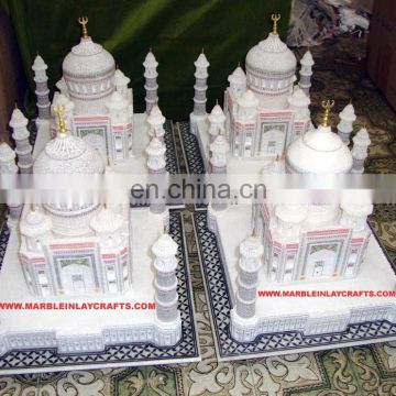 India Agra Taj Mahal, White Marble Beautiful Showpiece