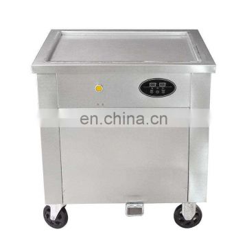 CE approved Professional display screen fried roll ice cream machine Paypal accept thai fried ice cream machine