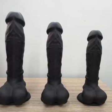 G-spot Ejaculating Dildo, Realistic Squiring Male Erection Penis with Strong Suction Cup, Large Black Thick Cock Anal Strap on Dildo Easy Insertable Sex Toy for Lesbian and Couple
