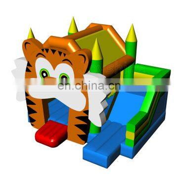 Cheap Inflatable Tiger Bounce House Slide Combo Commercial Bouncing Castles For Sale