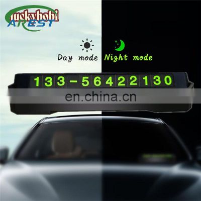 Car Styling Temporary Parking Card Phone Number Plate Card Telephone Number Car Sticker Park In Car-styling Car Accessories