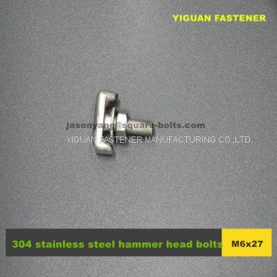 stainless steel T head bolts