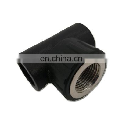 Prices Accesorios Socket Pe Low Price Black Pipe Fitting Hot Fusion Female Thread Tee