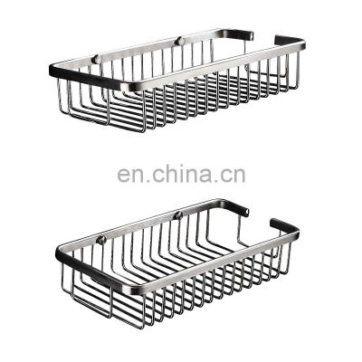 304 Stainless steel bathroom shower caddy  basket shelf  organizer storage with shaver holder home accessories