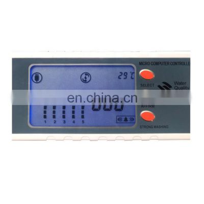 LCD RO controller display with TDS probe to test water quality, RO water purifier controller panel