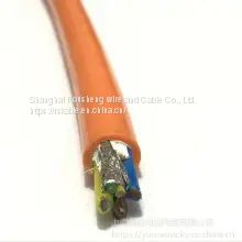 Orange tensile flexible shielding watertight cable Underwater ROV cable anti-seawater zero buoyancy cable umbilical cable