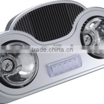 Wall Mounted bathroom fan heater lingpu AO-HB03 /3 in 1 functions/infrared lamp heater/light/fan