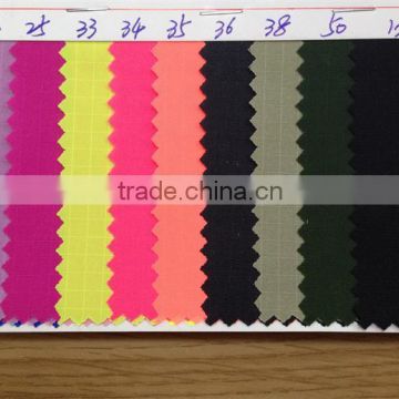 70D/210T nylon ripstop fabric with Pu backing for school bag