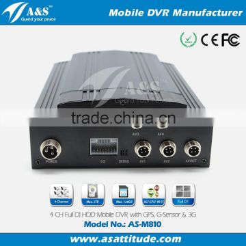 Vehicle DVR with 4 Camera Kit, 3G Wifi GPS Car DVR, Mobile DVR