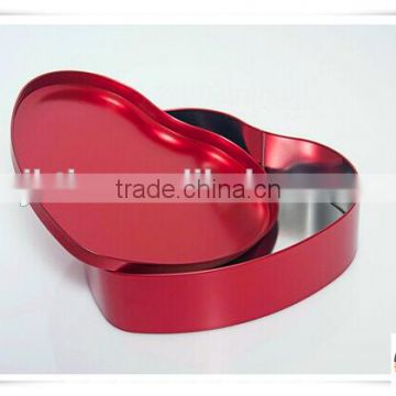 new product gift boxes for wedding/heart shape tin/storage box