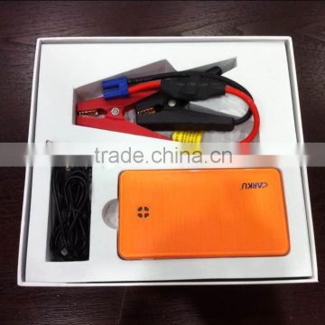 Hot selling 6000mAh thin 200g 12V portable mini car emergency jump starter with light
