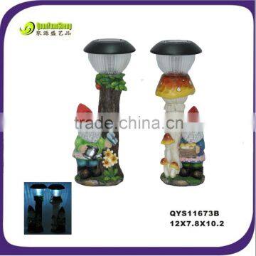 Garden Solar Resin LED Lights statue