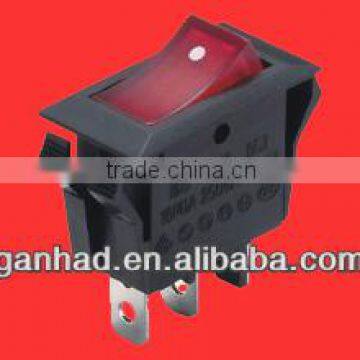 Lighted RED 3 way rocker switch