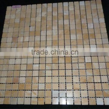 yellow mosaic tile for interior wall decoration