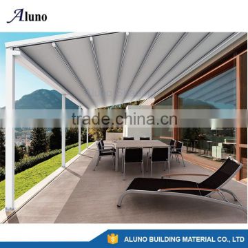 Aluminium Retractable Roofing System/Retractable Shading With Fabric