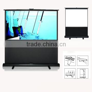 Portable floor pull up 60 inch 80 inch 92 inch 100 inch projection screens