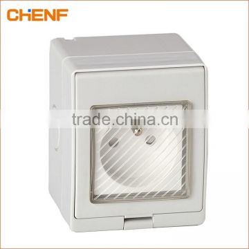 Newest hot sale high quality french waterproof wall socket bathroom switch kitchen switch and socket CF-FR