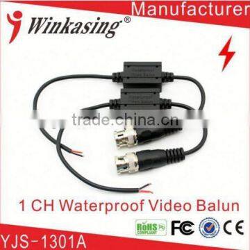 Waterproof Video Balun for surveillance camera Passive YJS-1301A