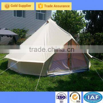 5m canvas Bell Tent With Zipped in Ground Sheet