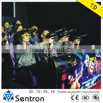 Cinema 7D 6 Seats Electrical Platform for Amusement Park 7D Cinema Theatre Manufacturer